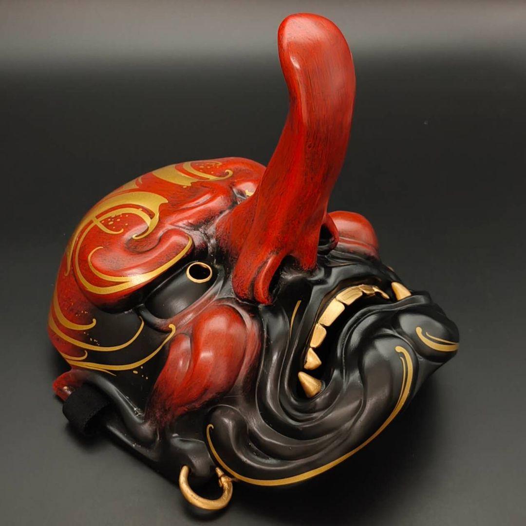 天狗お面　能面　樹脂　インテリア置物