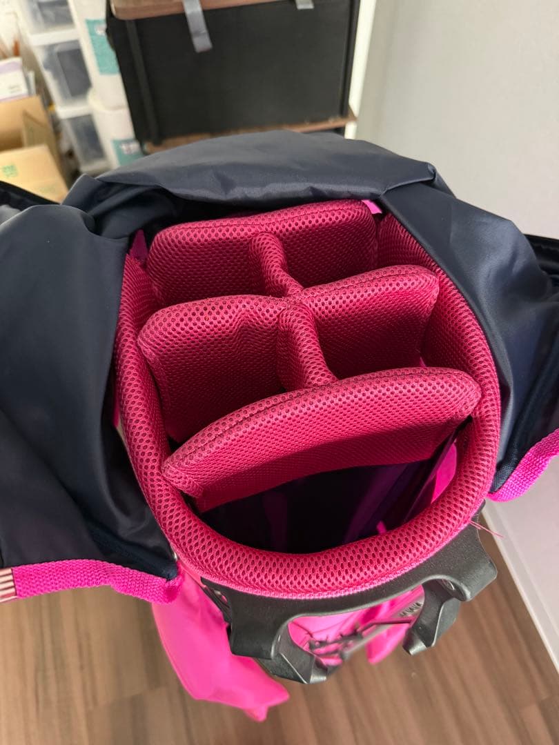 JACK BUNNY ピンク スタンド式キャディバッグ