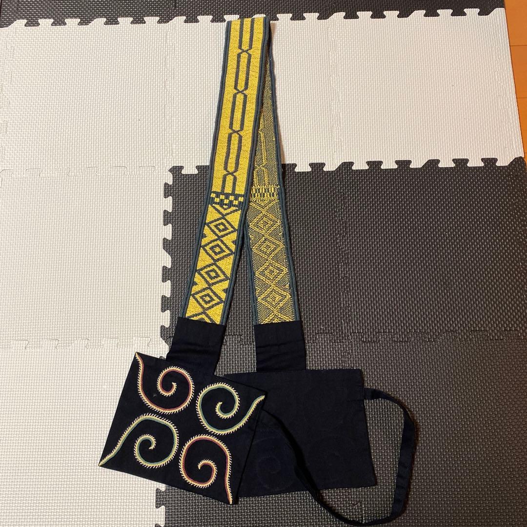 アイヌ民族　刀帯　エムシアツ