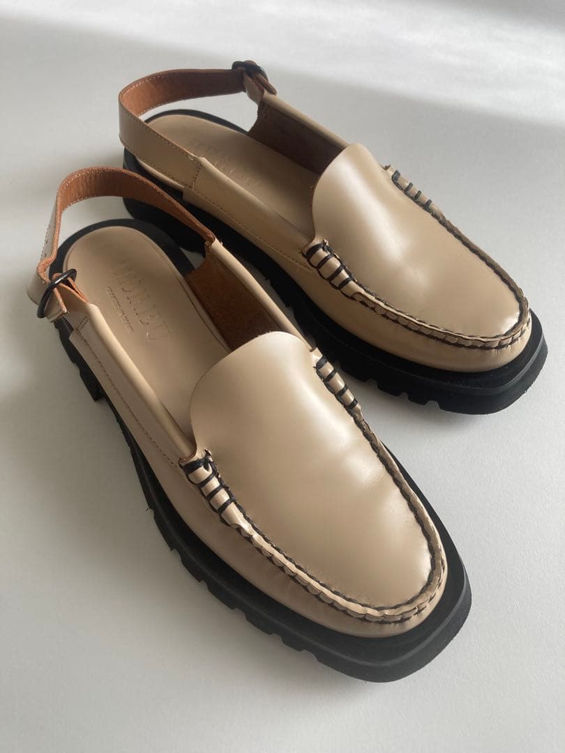 HEREU へリュー スリングバックローファー 38