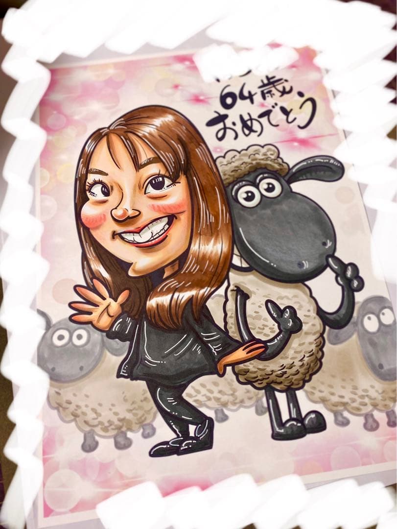 世界で1枚のオーダーメイド似顔絵★★プレミアムver★ウェディングスタイル