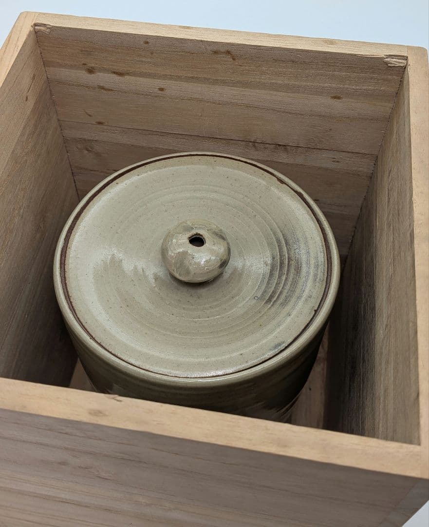 岡山県重要無形文化財 黒井千左 虫明焼 水指 用心箱 水差 抹茶道具 茶器 食器