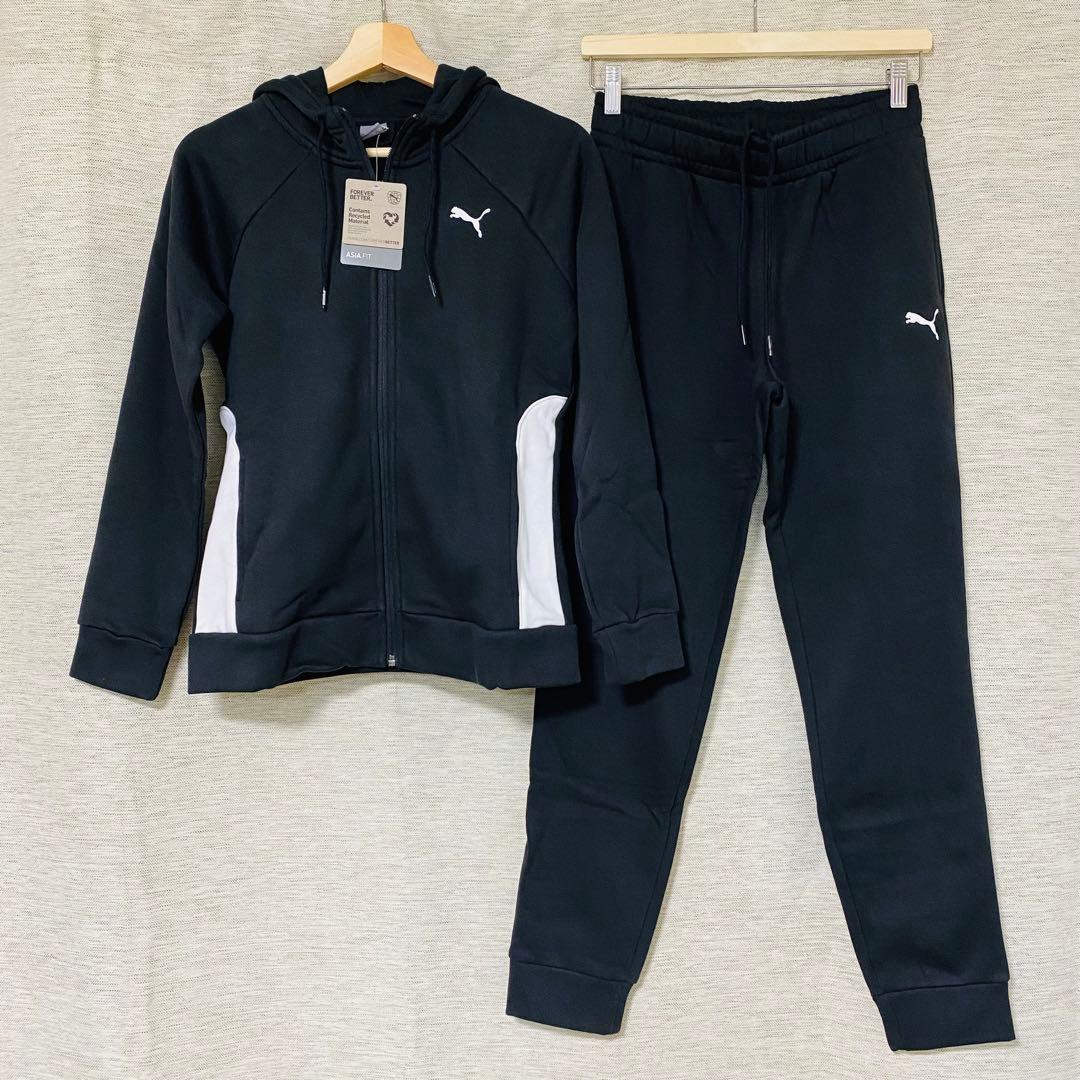 PUMA レディース 裏起毛ウォームアップ ジャージ上下セット Mサイズ