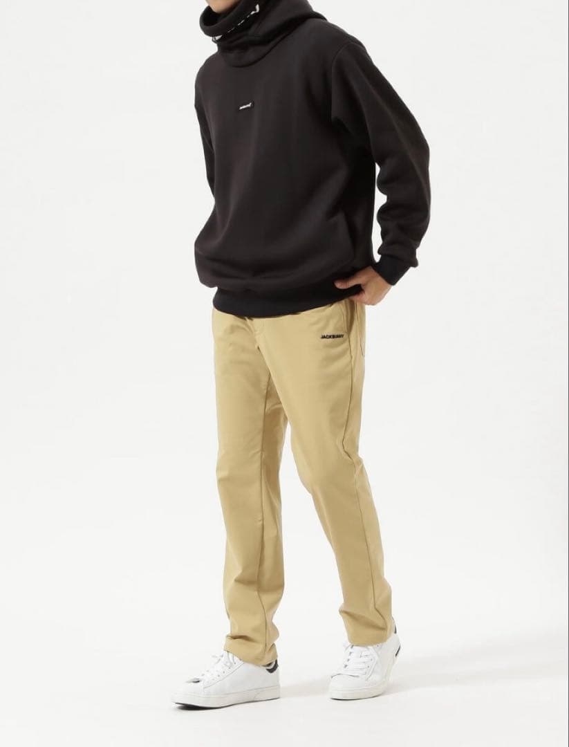 新品 パーリーゲイツ ジャックバニー エアシャット裏フリース防風パンツ 6 LL