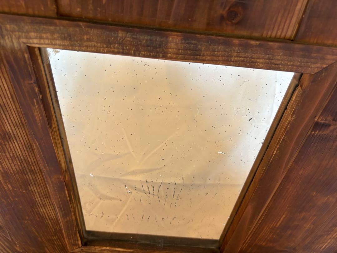 【希少】建具　鏡　古民家　昭和レトロ　ディスプレイ