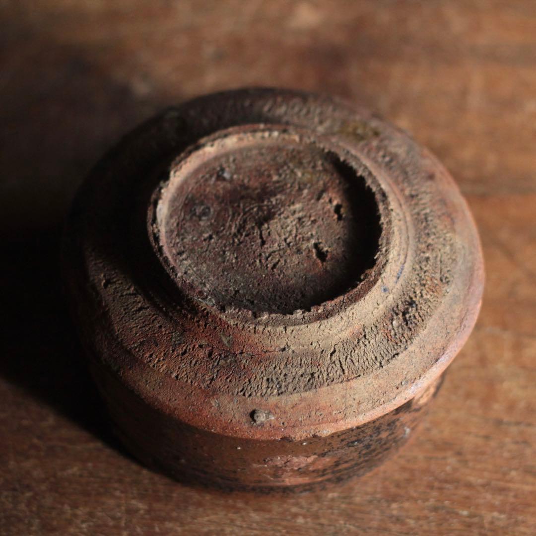 鉄釉 半筒 茶碗 野香炉 古美術 古道具 アンティーク