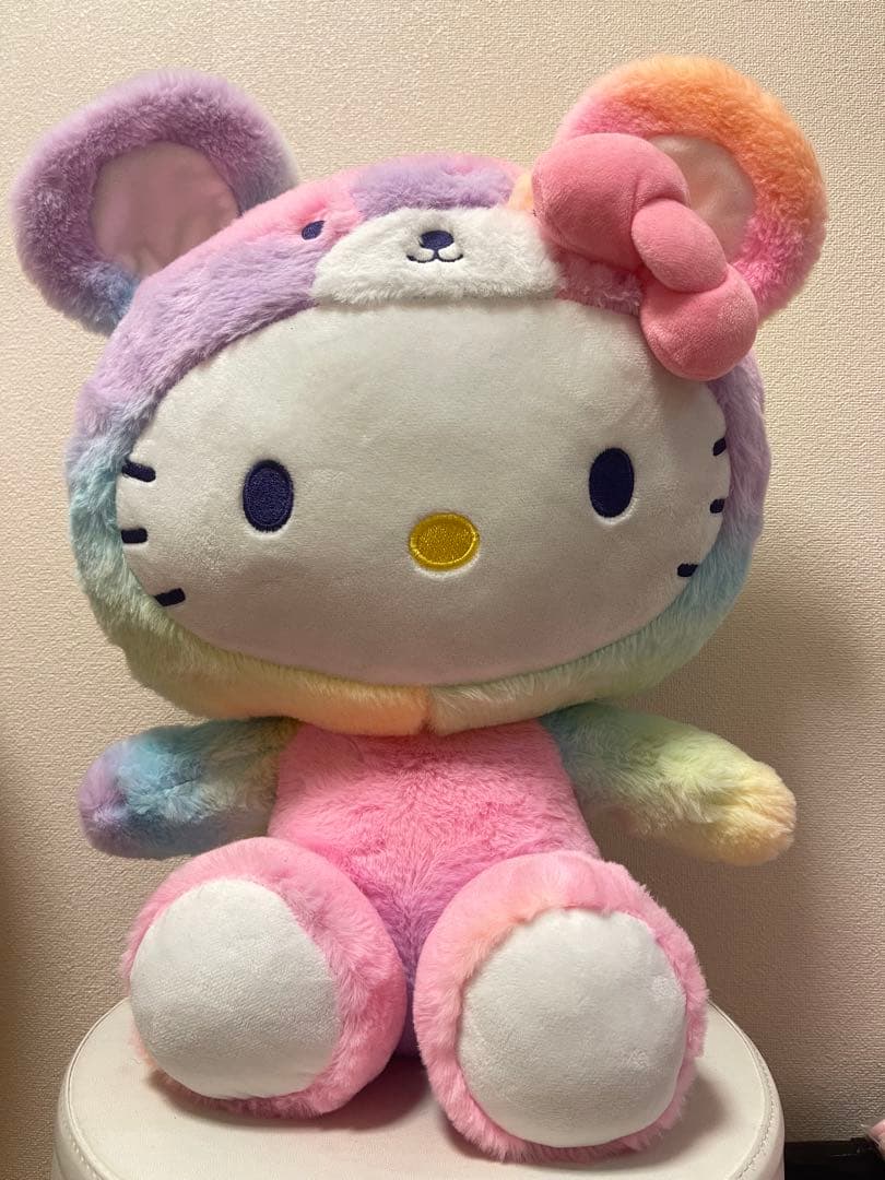 レインボーシャーベット　キティ　ぬいぐるみ　日本未発売　17.5インチ　44cm