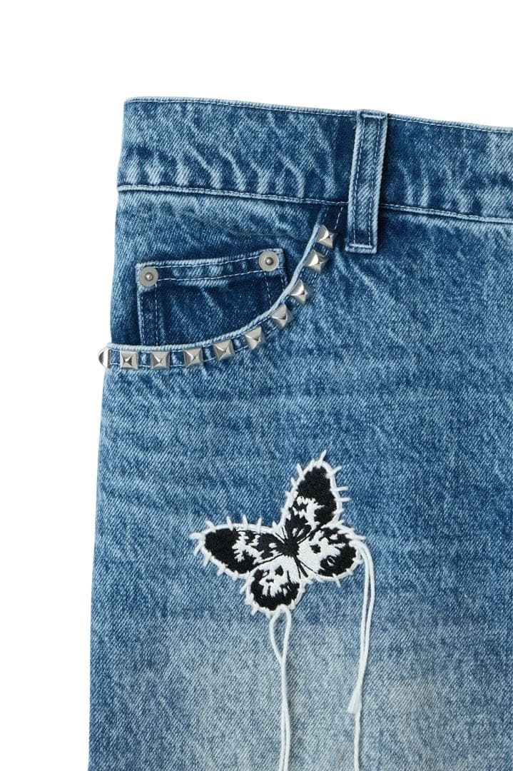 LiSA★ROY★クラッシュデニムパンツ★Sサイズ★未使用品