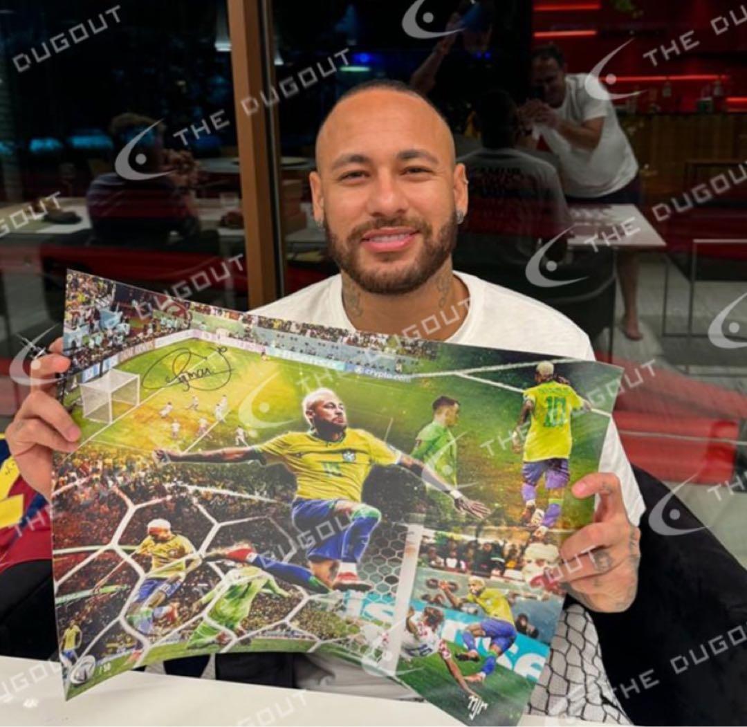 ネイマール直筆サイン neymar グラフィグアート シリアル1桁