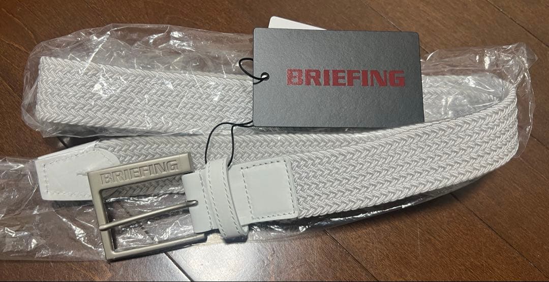 【新品未使用 サイズ:L】BRIEFING ゴルフ メンズ ベルト WHITE