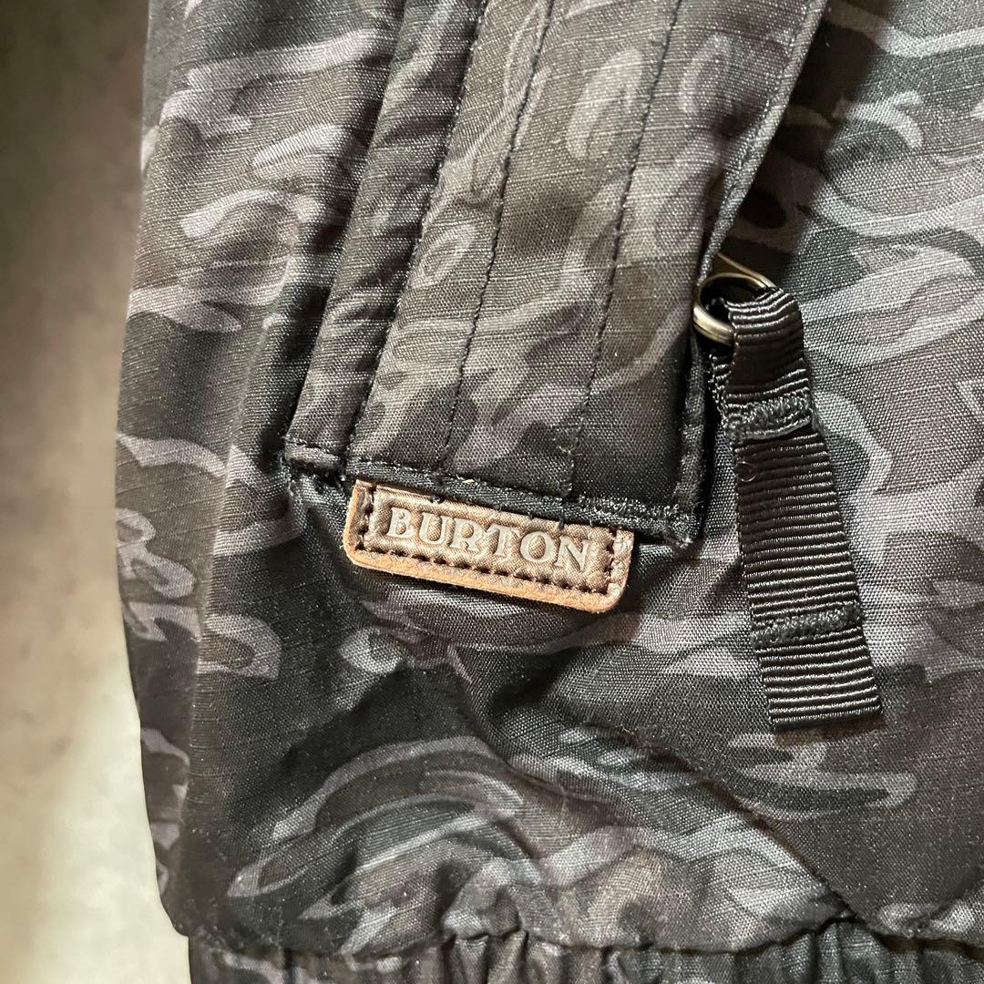 Burtonバートンスキーウェアスノーボードジャケットパーカー黒ブラック迷彩希少