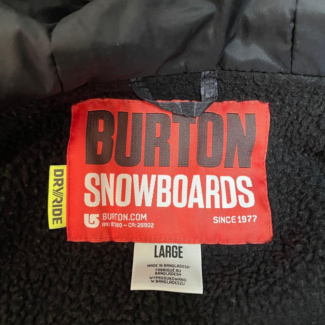 Burtonバートンスキーウェアスノーボードジャケットパーカー黒ブラック迷彩希少