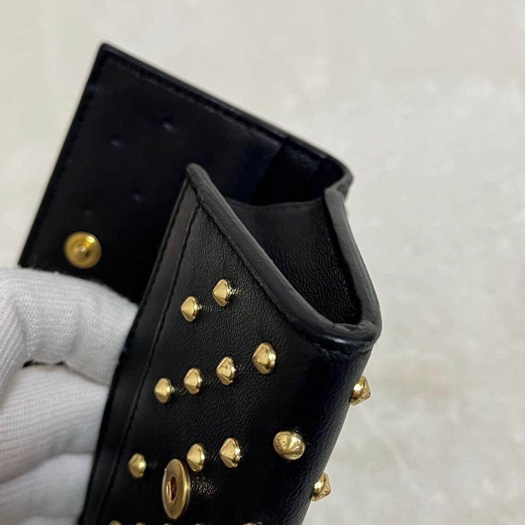 アレキサンダーマックイーン カードケース　スカル　スタッズ　名刺入れ