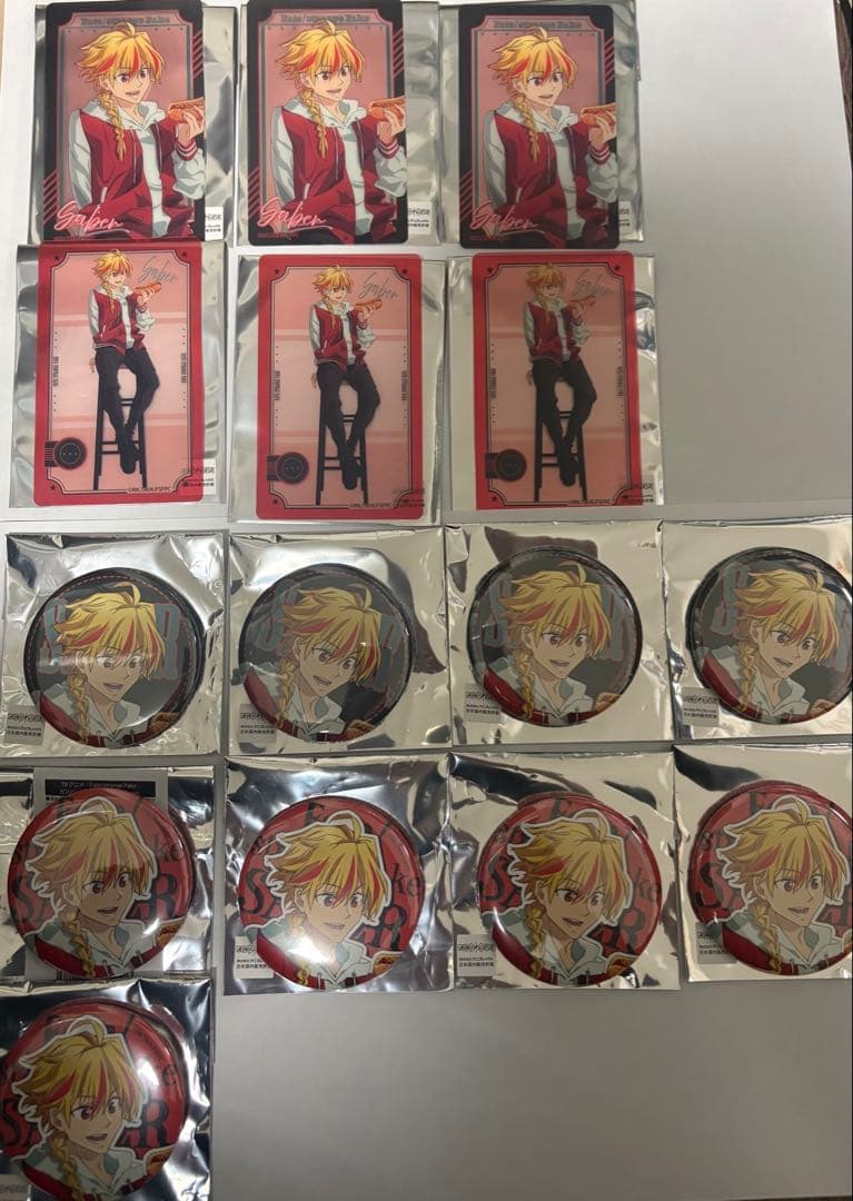 fate/strange fake cafe リチャード1世　缶バッジ　カード