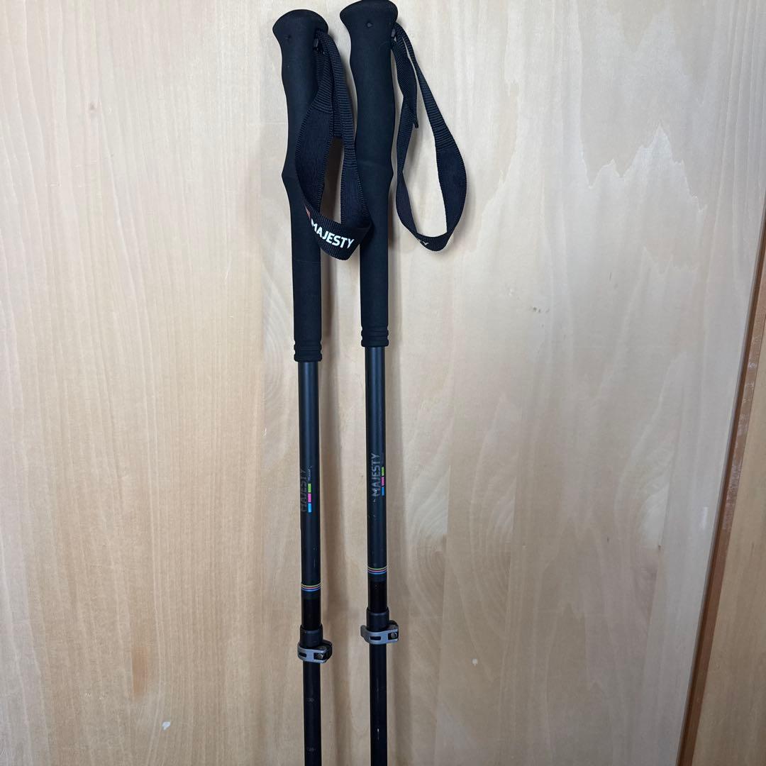 MAJESTY スキー用ストック ブラック