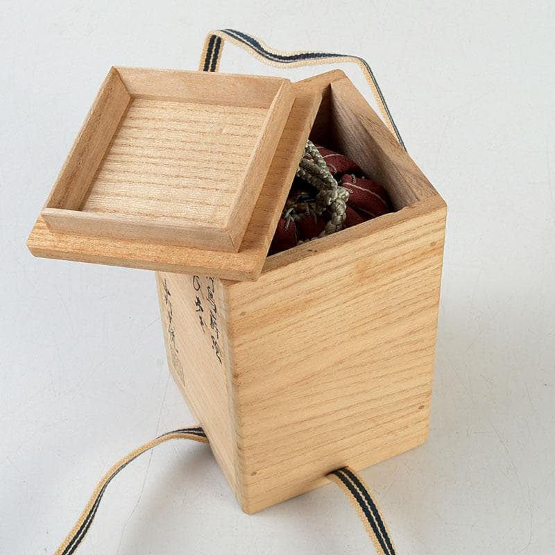 茶道具　中村宗悦作　時鳥蒔絵　長棗　仕覆付　共箱　V　9630