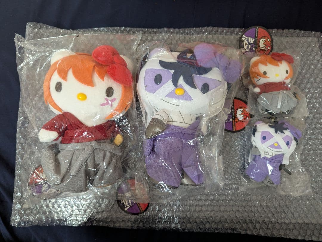 キティ×るろうに剣心 ぬいぐるみ コラボ サンリオ