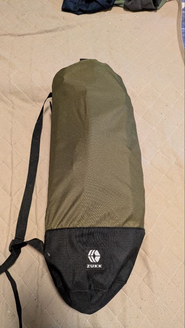 ZUKK コット オリーブグリーン 収納バッグ付き　耐荷重200kg