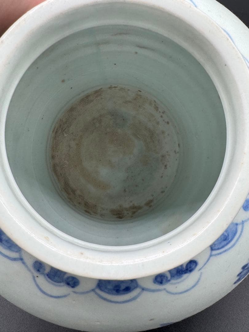 染付　壺　花瓶　花入　時代物　工芸