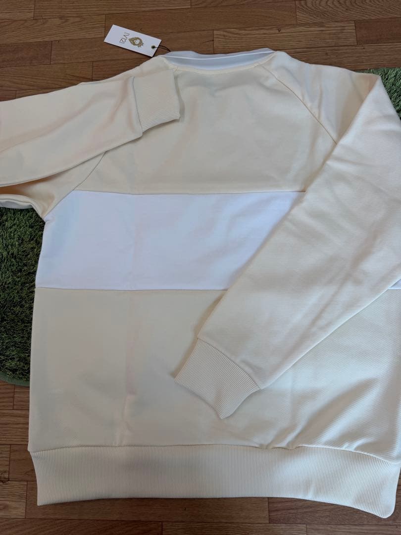 ¥26,400V12/L】襟付き長袖スウェット長袖カットソートレーナーポロシャツ