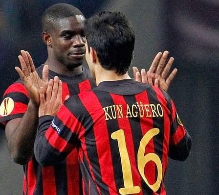 11-12 マンチェスター・シティ　アグエロ　アンブロオフィシャル　ユニフォーム