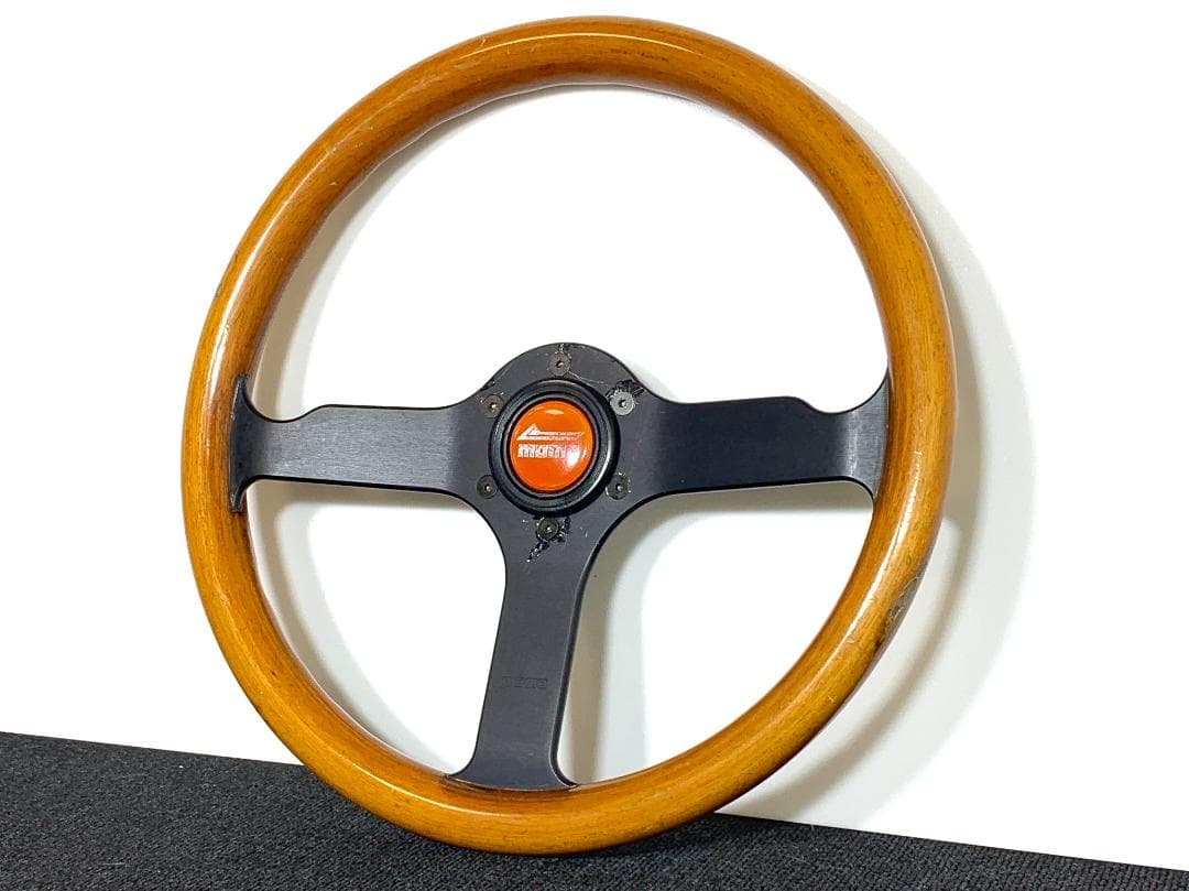 モモ TYP FL35 ウッド ステアリング 34.5Φ 希少 欧州専売モデル