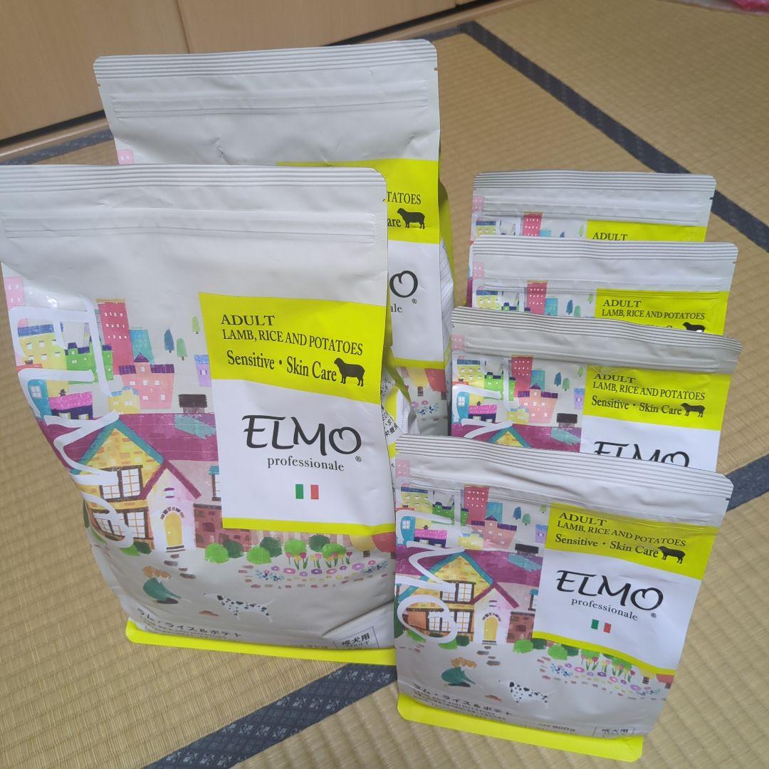 ELMO ドッグフード ラム・ライス成犬用3kg×2袋800g×4袋