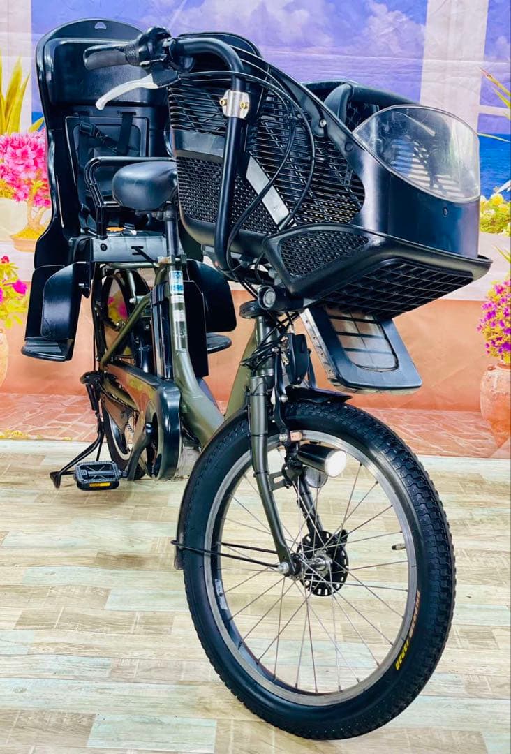 Y2259ヤマハパスキス⭐️人気モデル！子供乗せ電動アシスト自転車