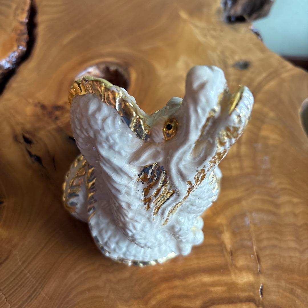 六兵衛窯 干支置物 「玉辰」 辰年 清水焼 陶芸 たち吉 共箱