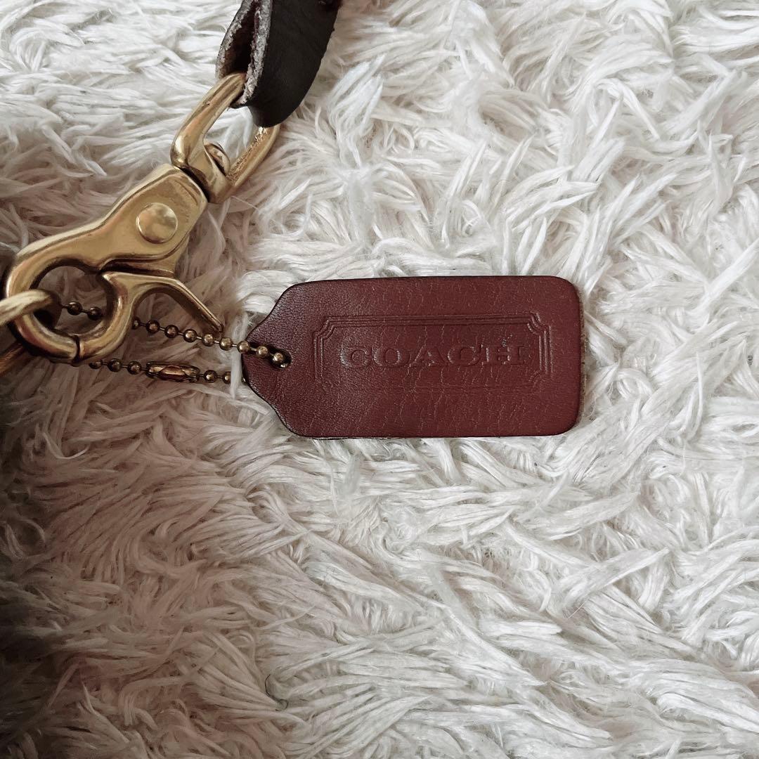 オールドコーチ USA製 ショルダーバッグ ブリーフケース ターンロック 茶系