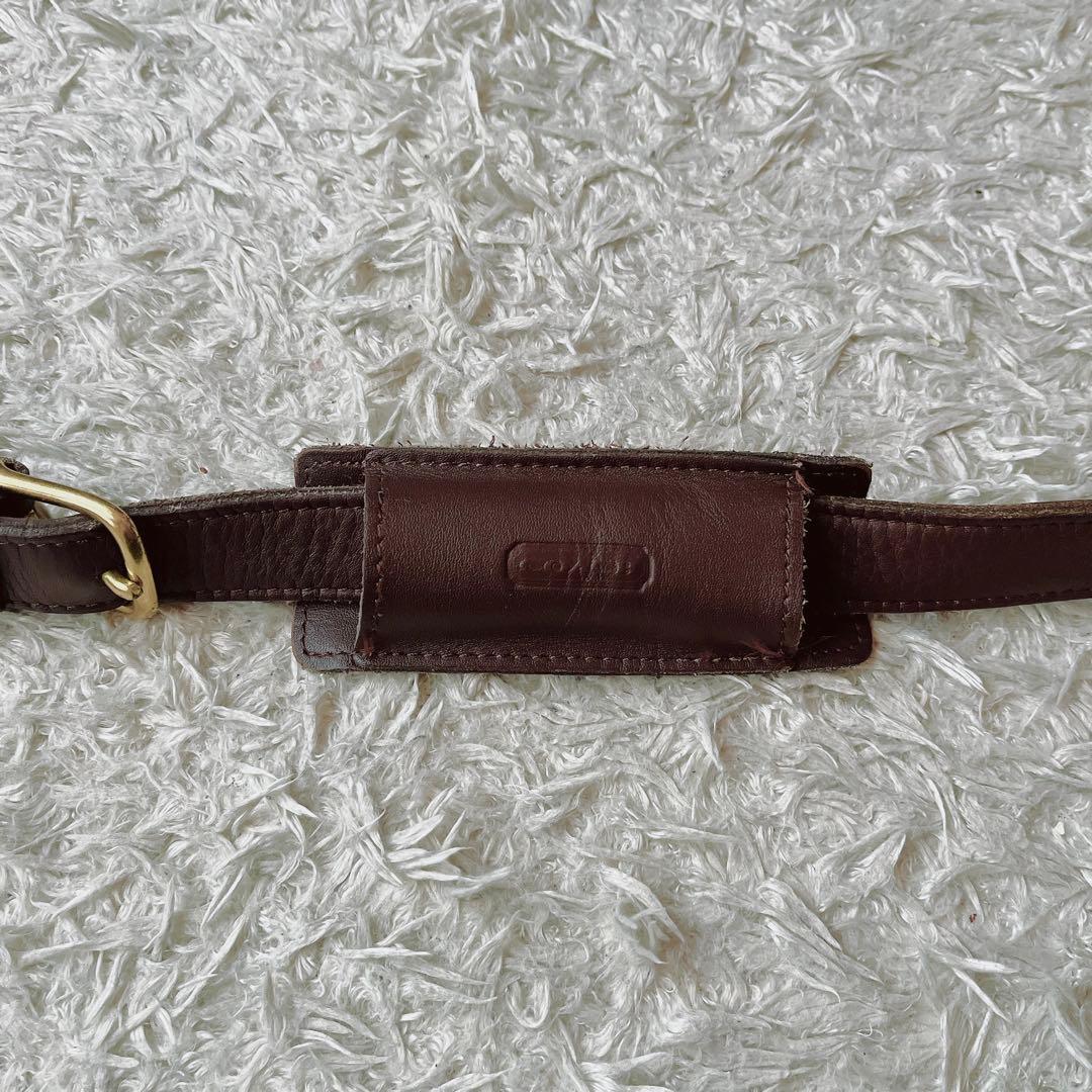 オールドコーチ USA製 ショルダーバッグ ブリーフケース ターンロック 茶系