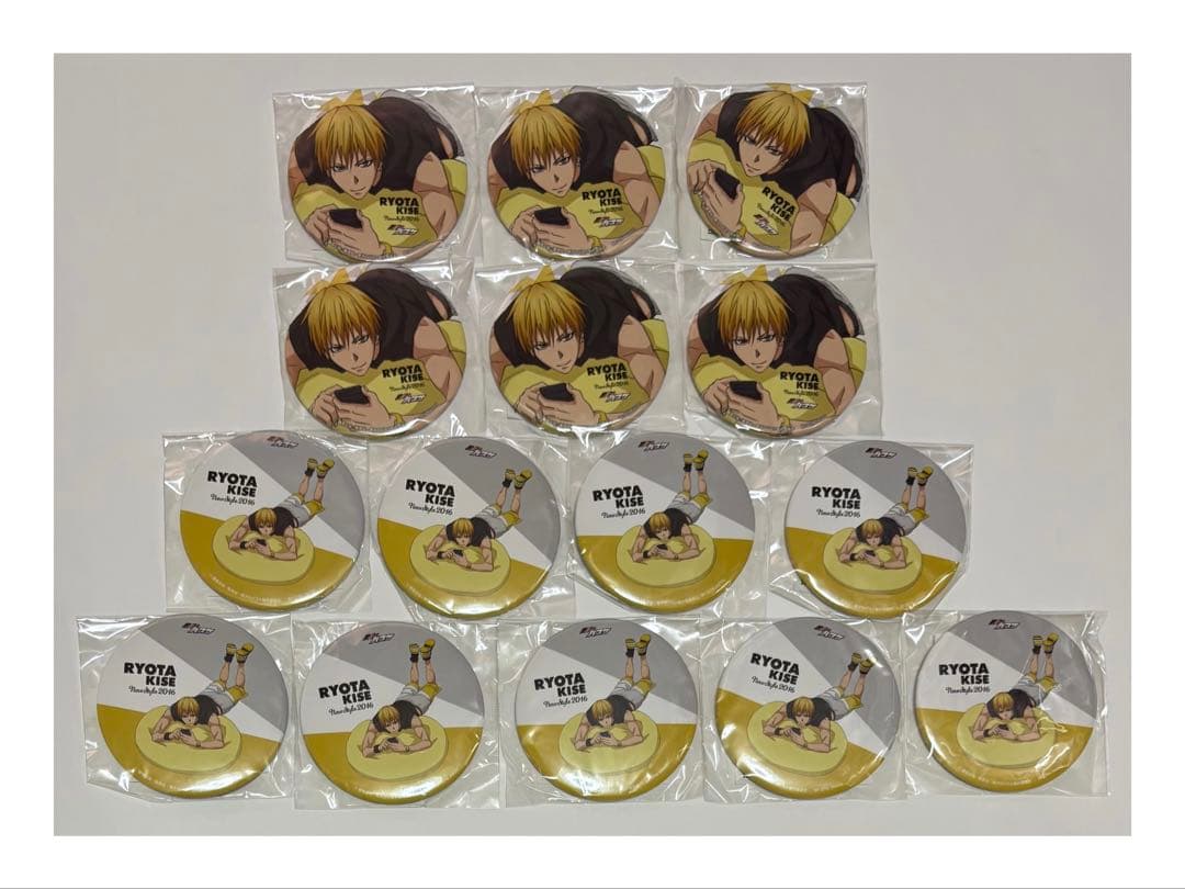 黒子のバスケ　黒バス　一番くじ NEW STYLE 2016 缶バッジ　黄瀬涼太