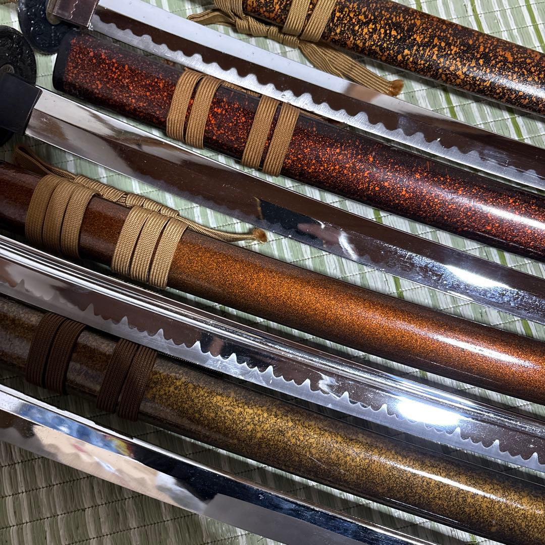 模造刀　模擬刀　武士　侍　伝統工芸　剣　ソード　太刀　　鞘　鍔　4本