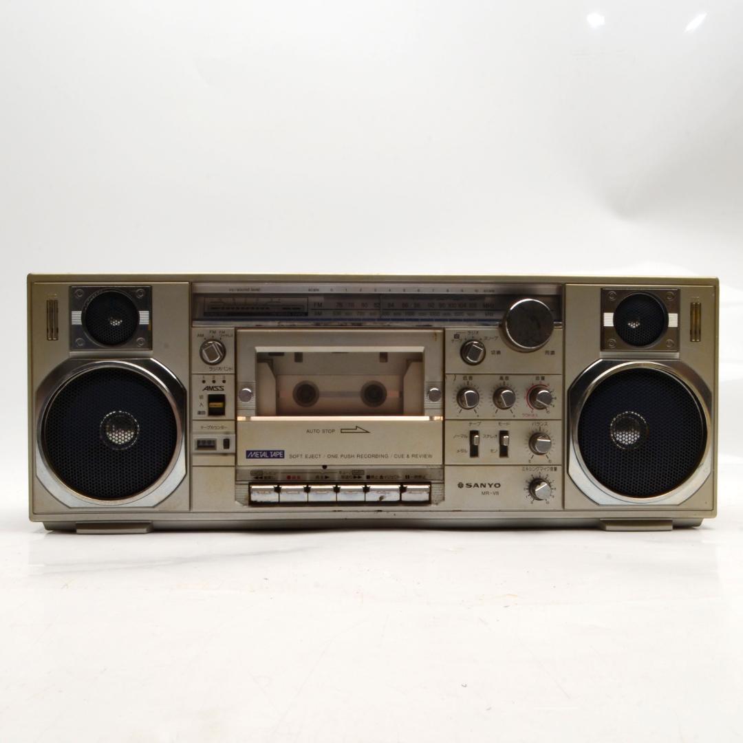 は*ん様 レトロ★SANYO　MR-V8　ラジカセ　三洋　ラジオ確認　ジャンク