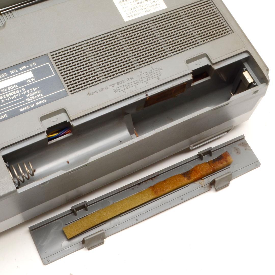 は*ん様 レトロ★SANYO　MR-V8　ラジカセ　三洋　ラジオ確認　ジャンク