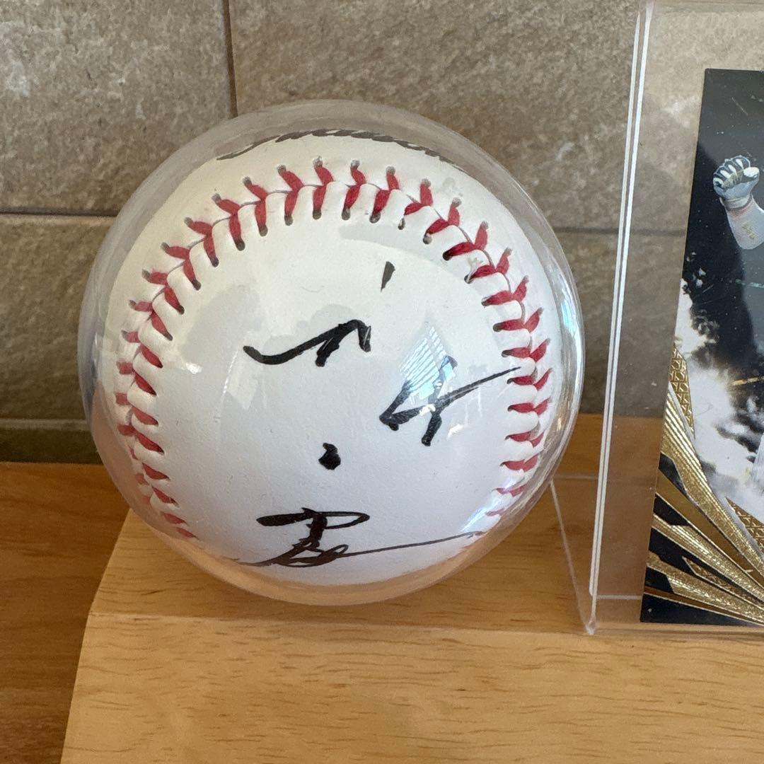 東京ヤクルトスワローズ　村上宗隆選手 直筆サインボール　カード　ケース付き
