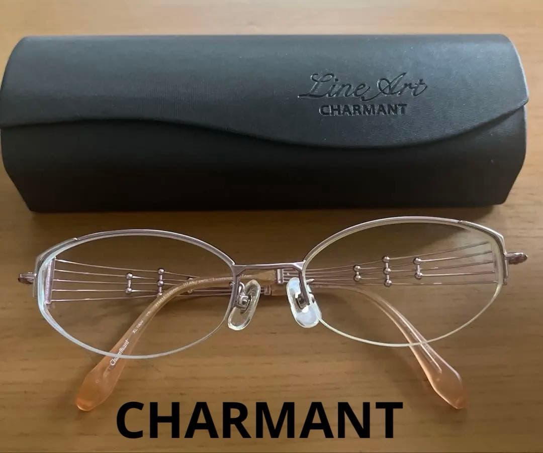 シャルマン LineArt ラインアート 眼鏡フレーム エレガント　ケース付き