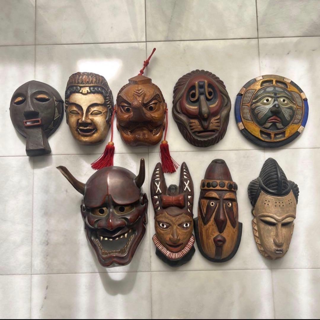 お面　伝統工芸品　般若