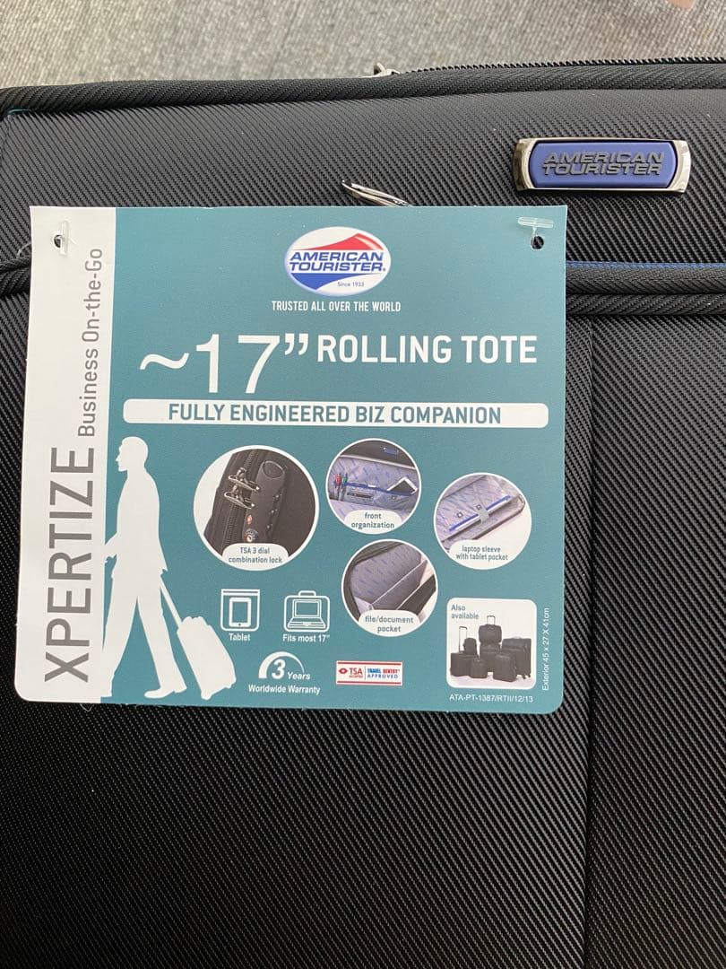 AMERICAN TOURISTER ROLLING TOTEⅡ BLACK