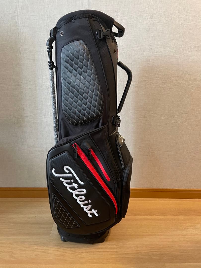 【希少】Titleist キャディバッグ ジェットブラック/レッド　プレミアム