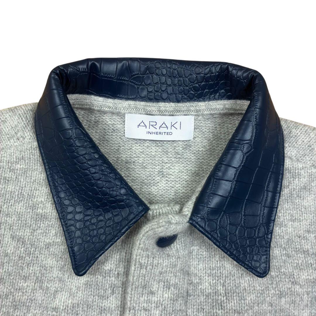 ARAKI INHERITED カシミヤ混 ウール ニット ジャケット 2