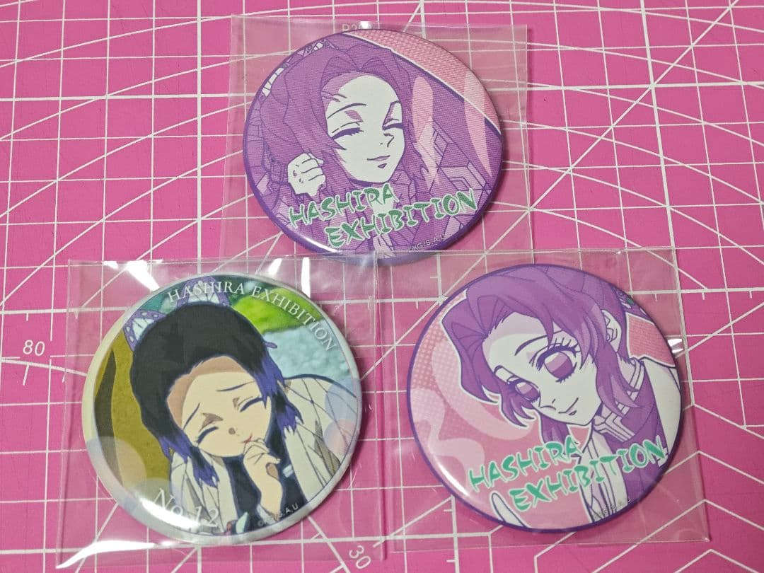 鬼滅の刃 柱展 エモーショナル缶バッジ 胡蝶しのぶ