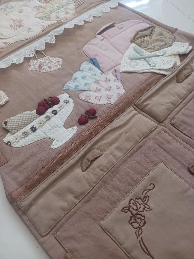 パッチワーク　収納ポケット付き壁掛け収納　MANYさんの作品