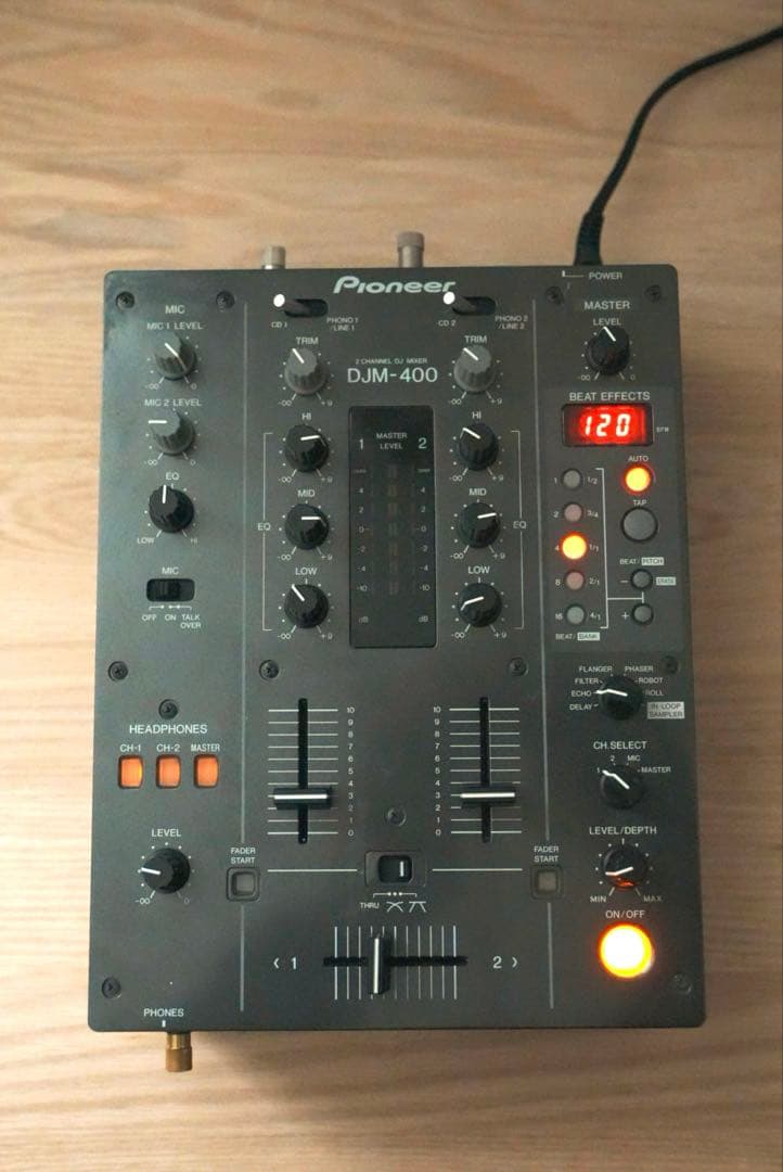 Pioneer DJM-400 2チャンネルDJミキサー