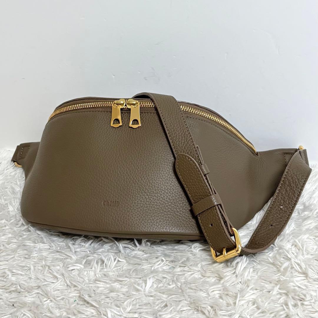 【美品】 ch!iii BAG シュリンクウエストバッグ ボディバッグ レザー