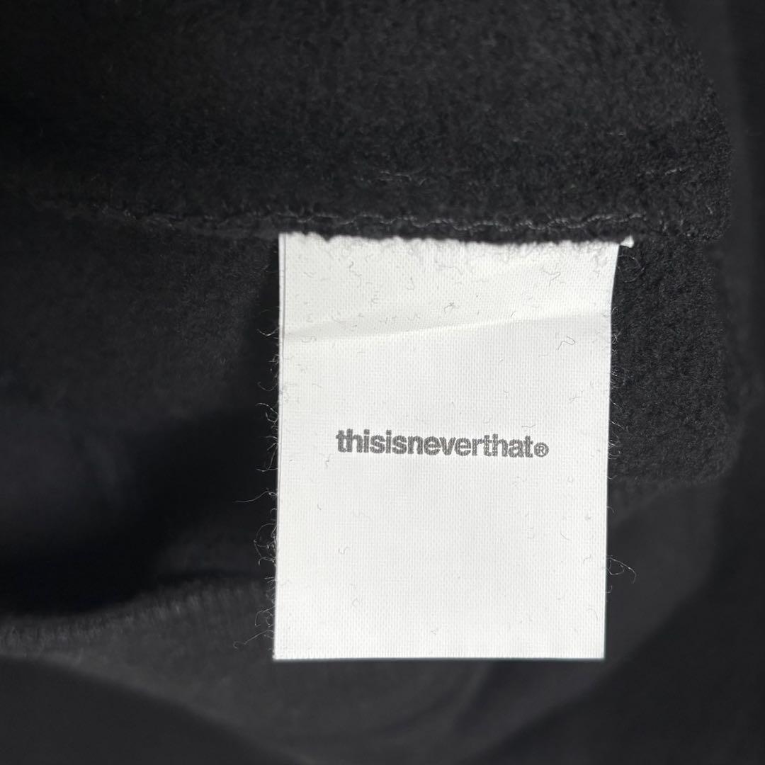ほぼ未使用 Thisisneverthat 正規品 スウェット 刺繍ロゴ 黒 L