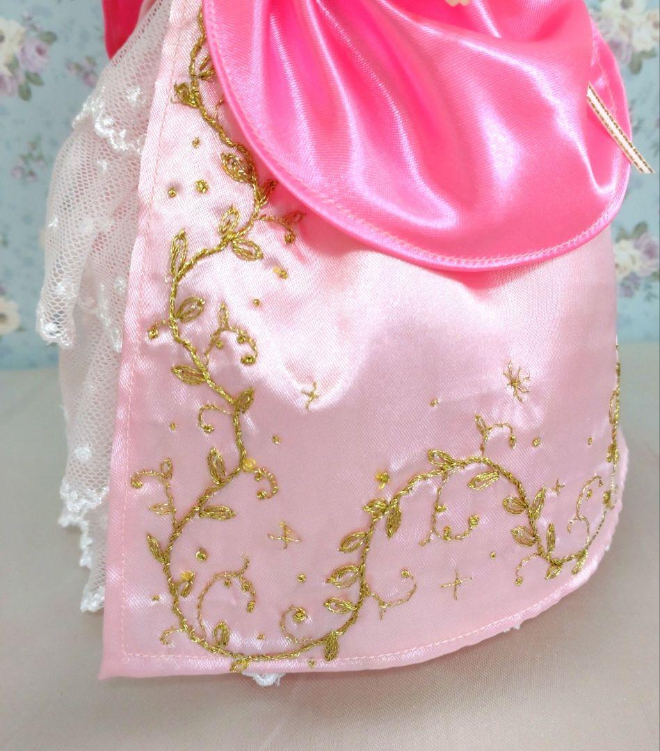 ロココドレス　手刺繍　桃色の姫ドレス　マリー・アントワネット　ハンドメイド