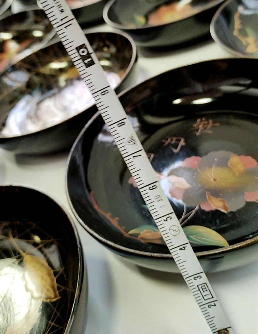 花見皿　桜の漆小皿20枚　漆　桜づくし　銘々皿　蒔絵　桜　骨董　VINTAGE