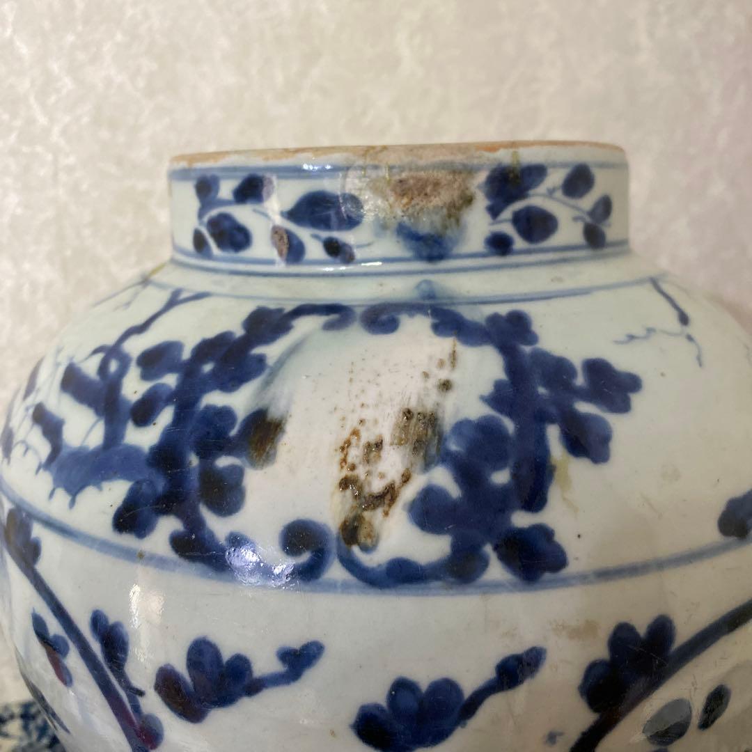 初期伊万里　古伊万里　染付壺