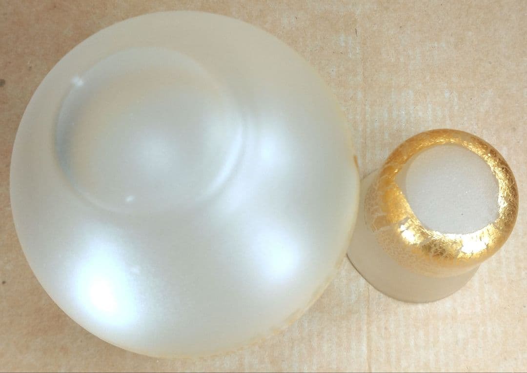 【本物保証】藤田喬平 金彩徳利&硬質金彩ぐい呑セット 共箱 美品 文化勲章受章